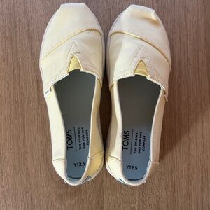 TOMS kids Yellow Canvas Shoes